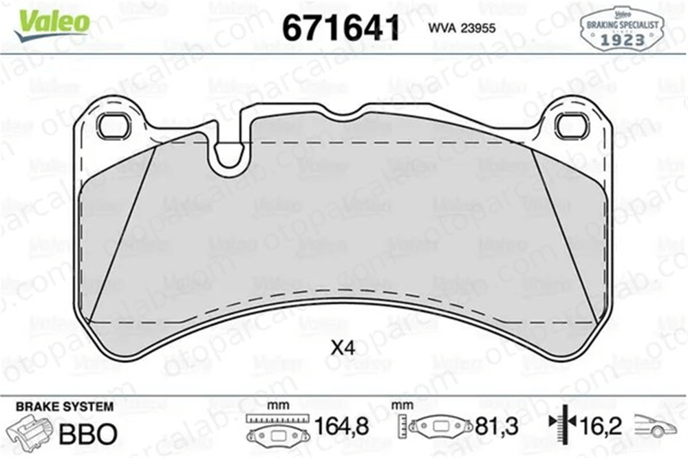 MANDO MBF015675 Fren Disk Balata Ön MASERATI GRANCABRIO MERCEDES-BENZ CLK MBF015675 44205020