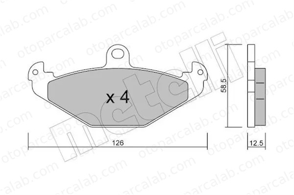 MANDO MBF015762 Fren Disk Balata Arka LOTUS ELISE EXIGE A117J0085S 93181371