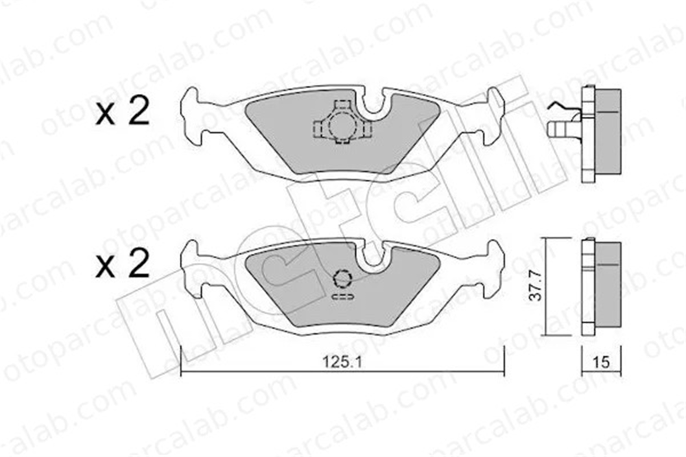 MANDO MBF015806 Fren Disk Balata Arka SAAB 9000 9000 Hatchback 8967101 8967119