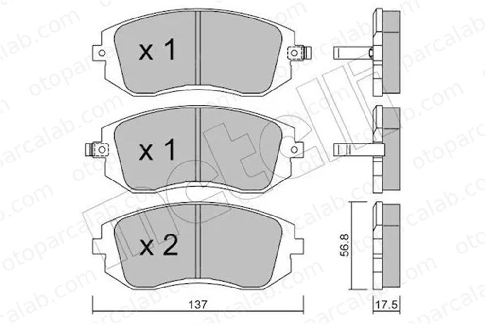 MANDO MBF015823 Fren Disk Balata Ön SUBARU FORESTER IMPREZA Hatchback 26296SA011 26296AE160