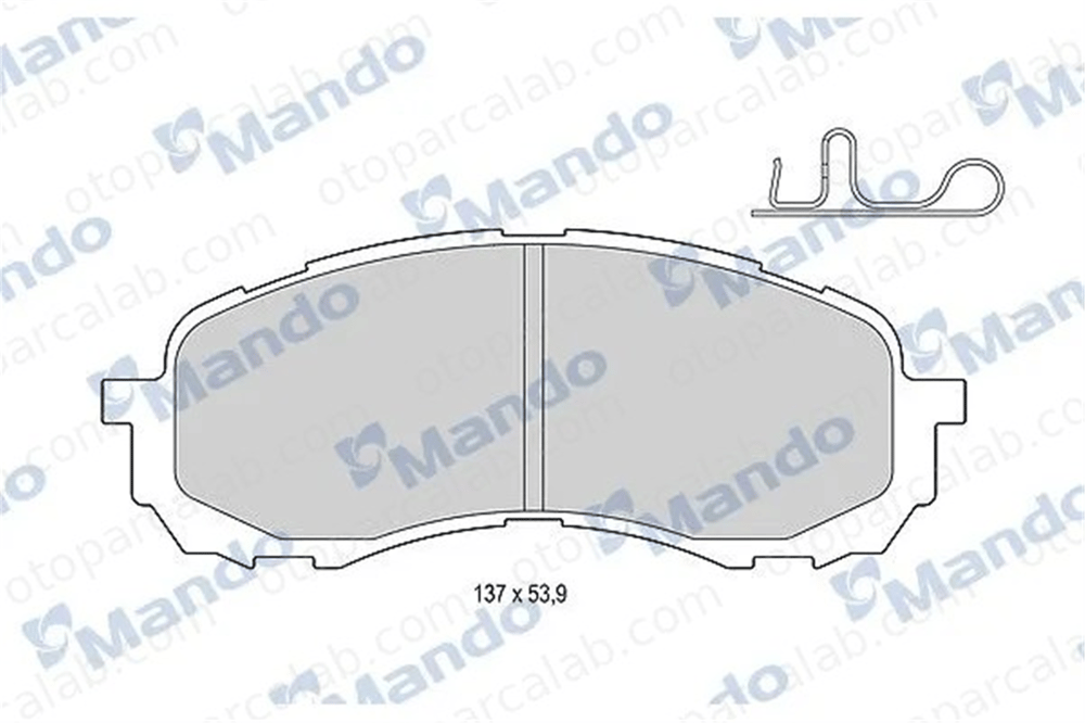 MANDO MBF015828 Fren Disk Balata Ön SUBARU IMPREZA Sedan IMPREZA Hatchback MBF015828 26296AE190