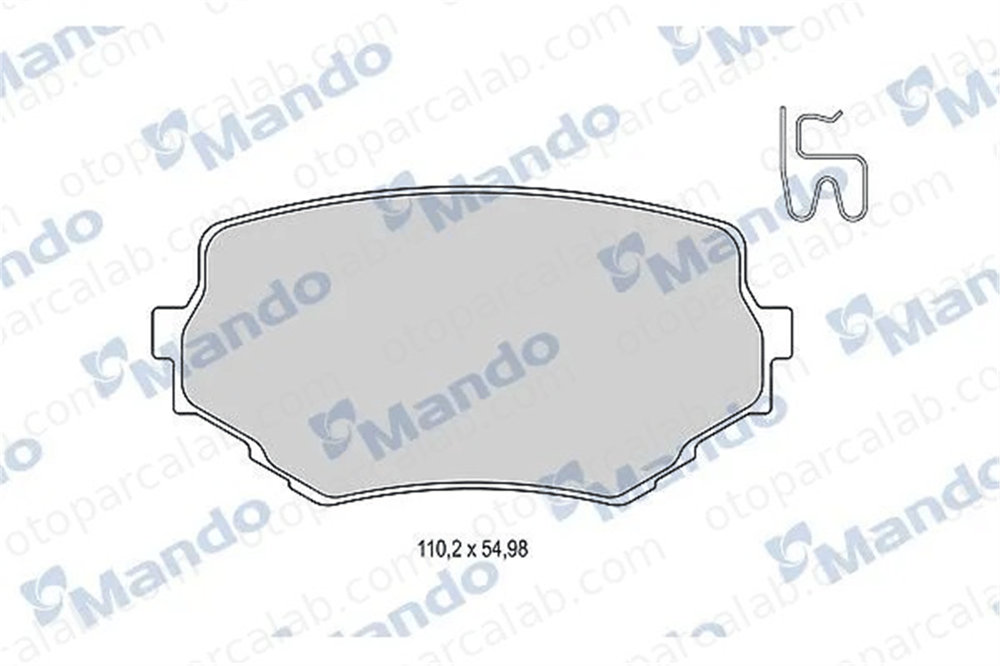 MANDO MBF015835 Fren Disk Balata Ön SUZUKI VITARA VITARA Cabrio MBF015835 5520065D00