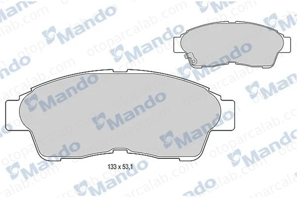 MANDO MBF015854 Fren Disk Balata Ön TOYOTA COROLLA COROLLA Liftback MBF015854 446505010