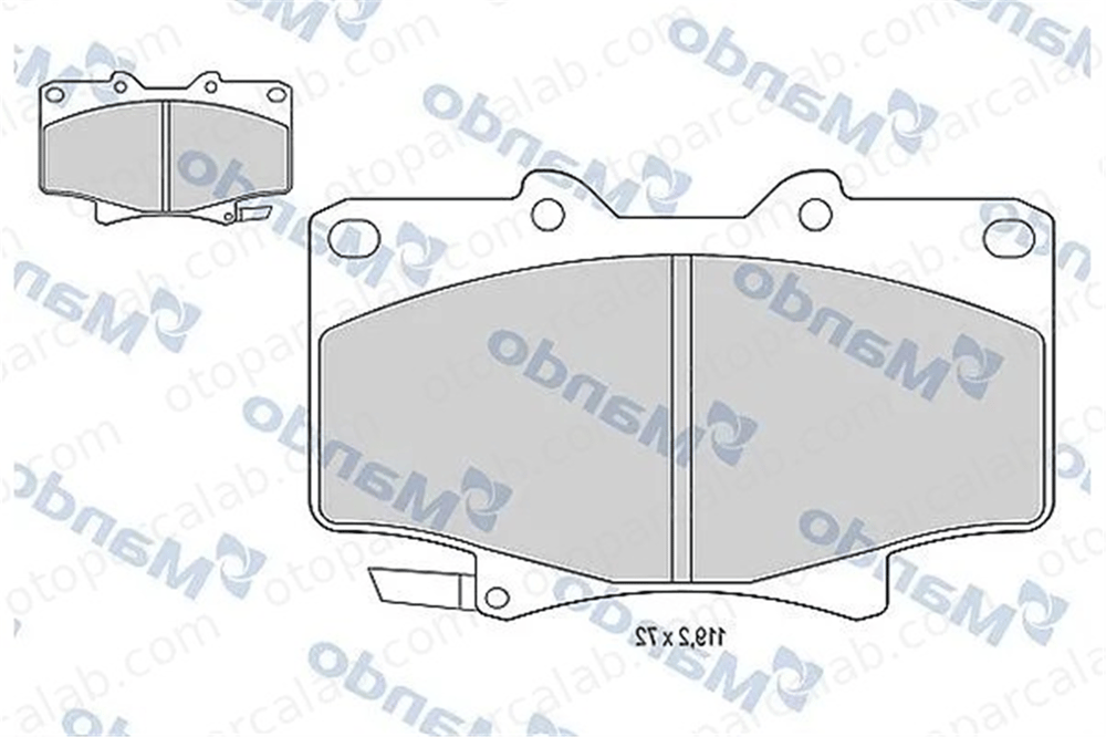 MANDO MBF015856 Fren Disk Balata Ön TOYOTA LAND CRUISER 80 LAND CRUISER MBF015856 446560020