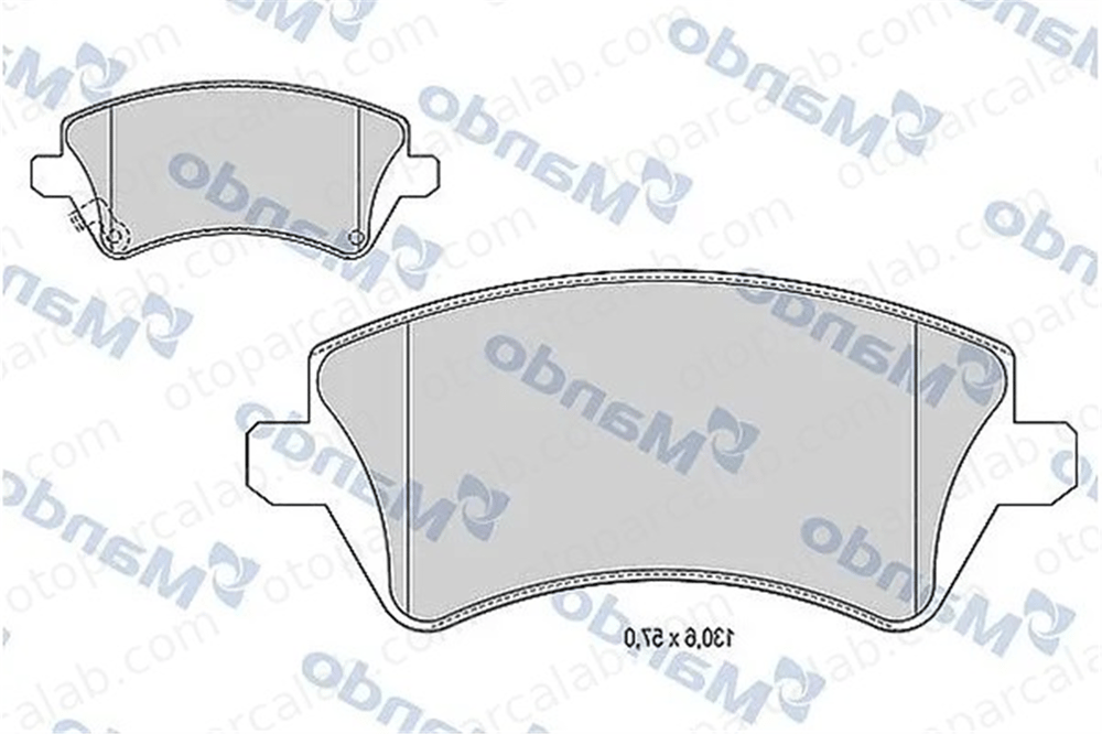 MANDO MBF015864 Fren Disk Balata Ön TOYOTA COROLLA COROLLA Sedan MBF015864 446502061