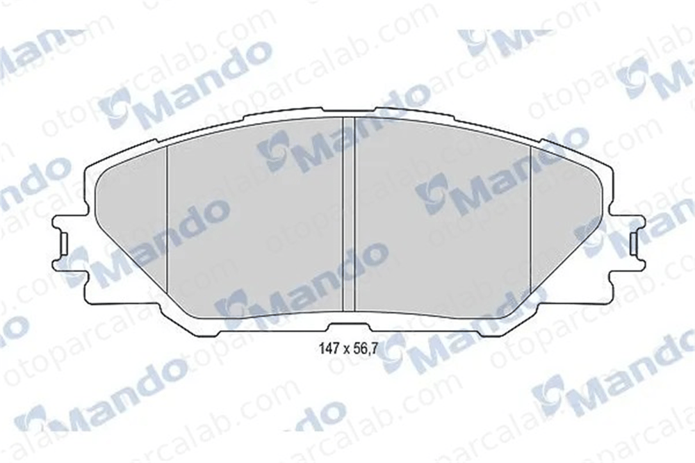 MANDO MBF015875 Fren Disk Balata Ön TOYOTA RAV 4 IV RAV 4 III MBF015875 446502230