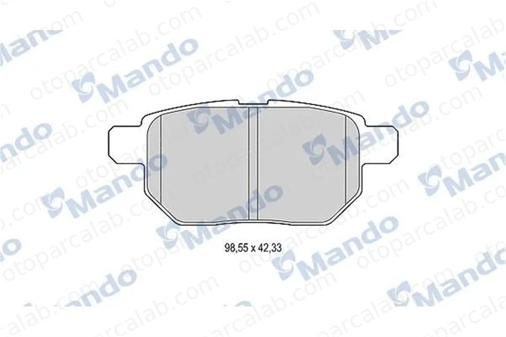 MANDO MBF015880 Fren Disk Balata Arka TOYOTA AURIS COROLLA Sedan MBF015880 446652140