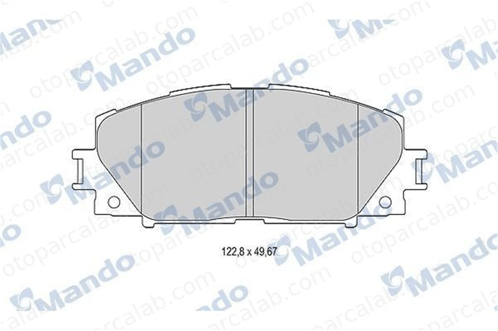 MANDO MBF015881 Fren Disk Balata Ön TOYOTA YARIS PRIUS MBF015881 3501140G08
