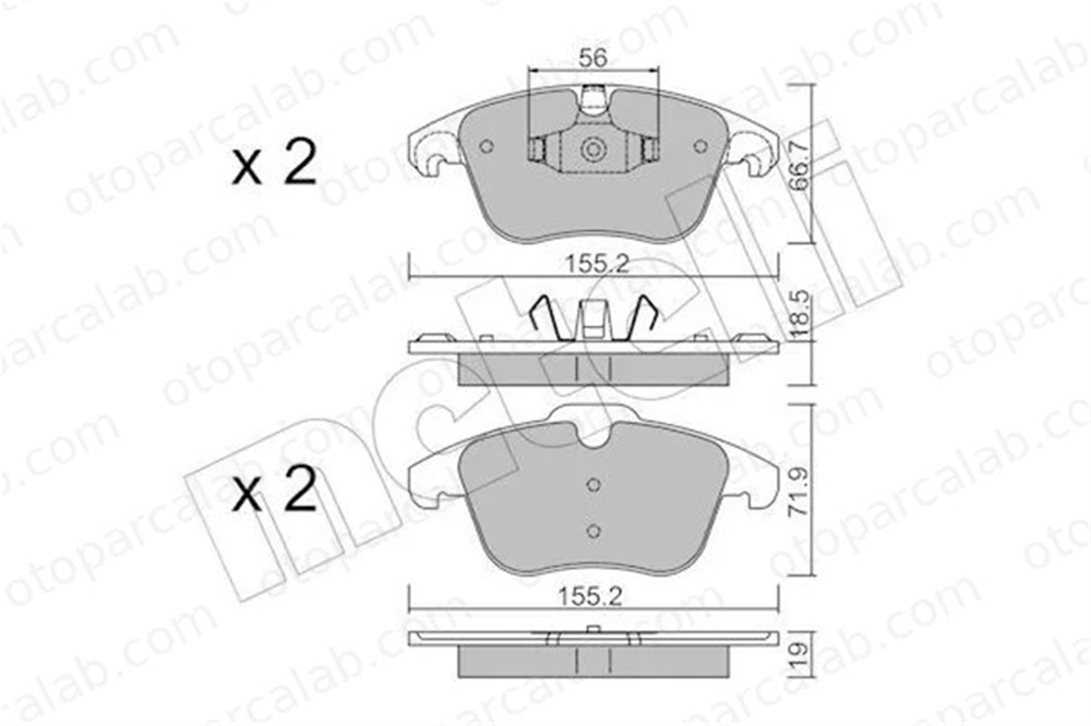 MANDO MBF015941 Fren Disk Balata Ön CITROËN DS5 DS4 MBF015941 1609987980
