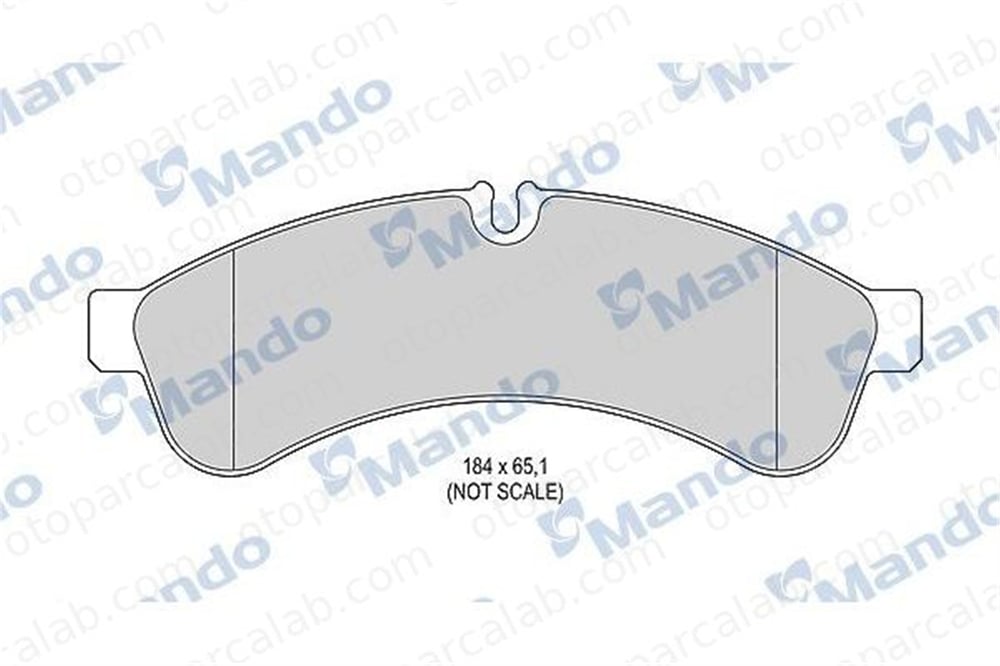 MANDO MBF015967 Fren Disk Balata Arka IVECO DAILY IV Platform şasi DAILY IV Panelvan/Van MBF015967 42555633