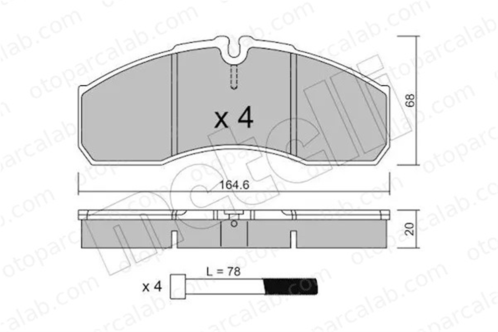 MANDO MBF015993 Fren Disk Balata Ön MERCEDES-BENZ SPRINTER 5-t Platform şasi A0034204620 34204620
