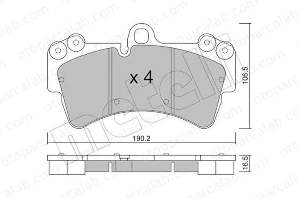 MANDO MBF01C0446 Fren Disk Balata Ön AUDI Q7 VW TOUAREG MBF01C0446 7L0698151A