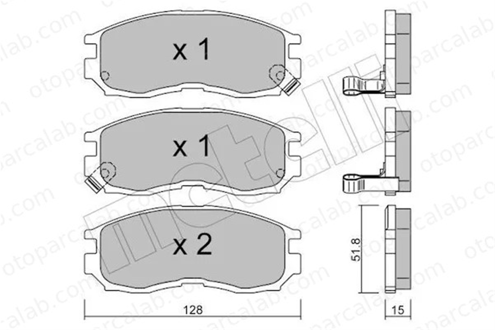 MANDO MBF01CK0327 Fren Disk Balata Ön MITSUBISHI GALANT VII SPACE WAGON MBF01CK0327 MR129431