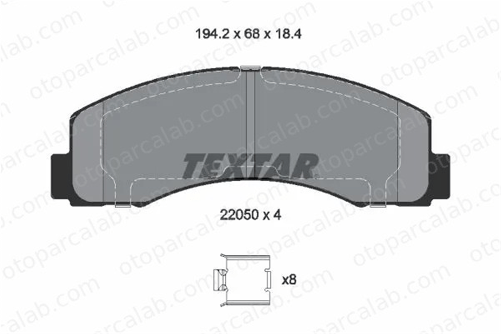 MANDO MBF01CRK0058 Fren Disk Balata Ön FORD USA F-150 Crew Cab Pickup F-150 Extended Cab Pickup MBF01CRK0058 8L3Z2V001B