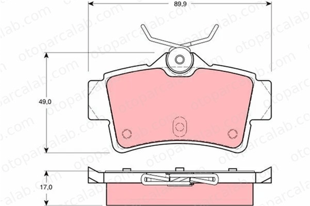 MANDO MBF01CRK0582 Fren Disk Balata Ön FORD USA MUSTANG Convertible MUSTANG Coupe MBF01CRK0582 F5ZZ2200A