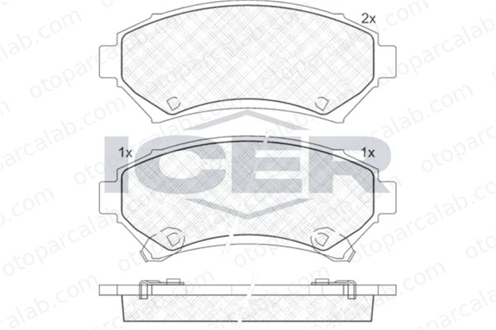 MANDO MBF01CRK0614 Fren Disk Balata Ön CHEVROLET TRANS SPORT CADILLAC SEVILLE MBF01CRK0614 19152666