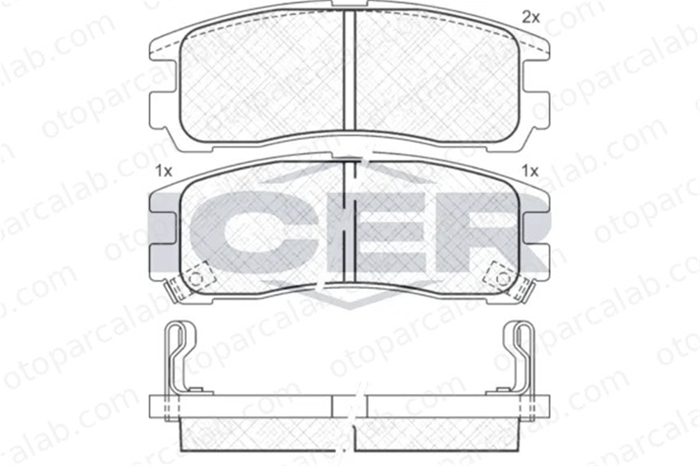 MANDO MBF01CRK0675 Fren Disk Balata Ön CADILLAC SEVILLE CHEVROLET TRANS SPORT MBF01CRK0675 19152685