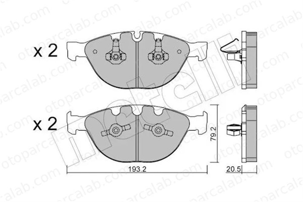 MANDO MBF01L0970 Fren Disk Balata Ön BMW 5 5 Touring MBF01L0970 34112283365