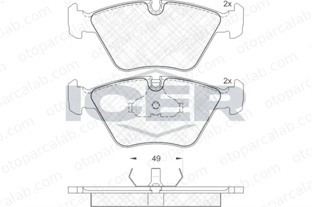 MANDO MBF01L1030 Fren Disk Balata Ön JAGUAR XJ XJ Coupe MBF01L1030 JLM21222