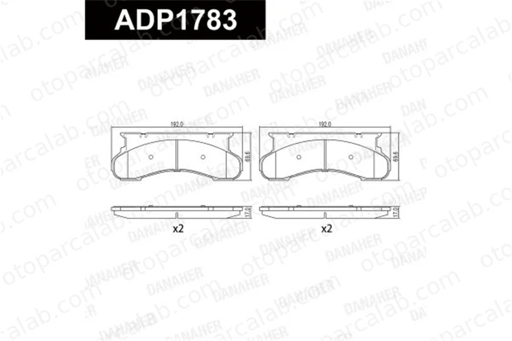 MANDO MBF01LR0529 Fren Disk Balata Ön FORD USA F-350 F-250 MBF01LR0529 F7TZ2001BA