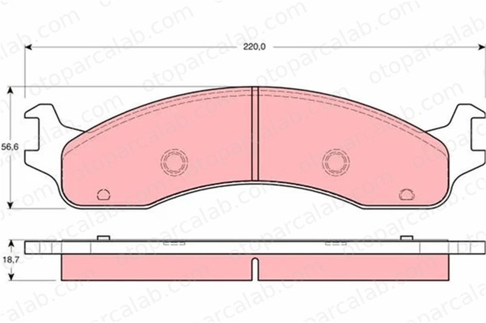 MANDO MBF01LRK0372 Fren Disk Balata Ön FORD USA F-350 F-250 MBF01LRK0372 F7UZ2001AA