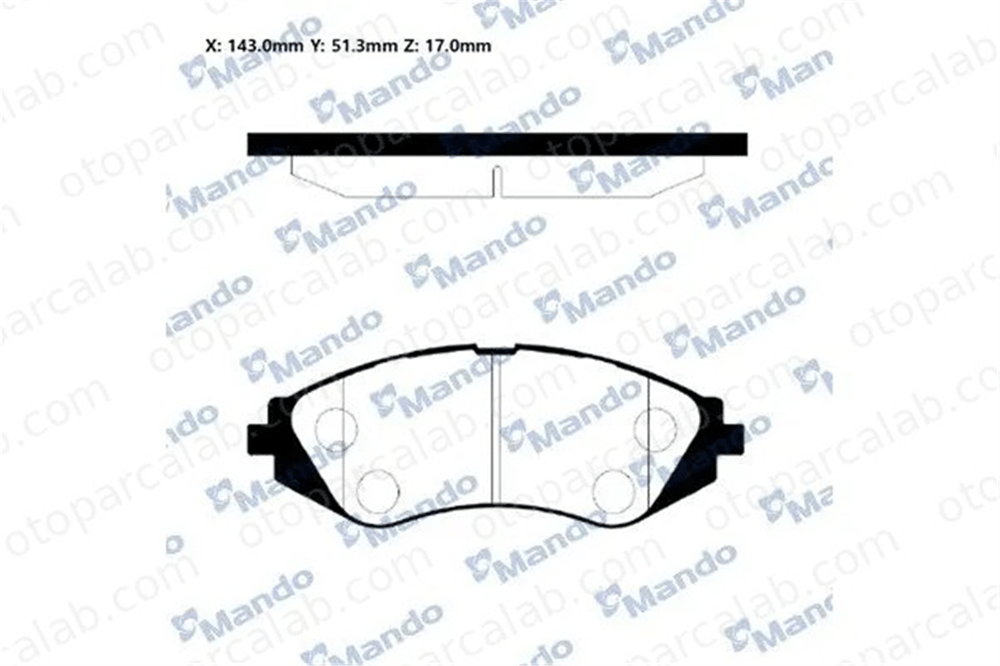 MANDO MPD03NS Fren Disk Balata Ön DAEWOO NUBIRA Sedan NUBIRA Wagon MPD03NS 96281937