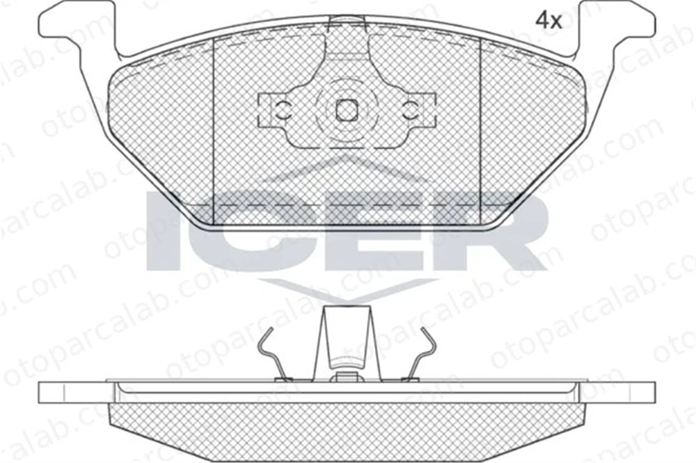 MANDO MPF09 Fren Disk Balata Ön VW POLO V GOLF VI MPF09 1J0698151D