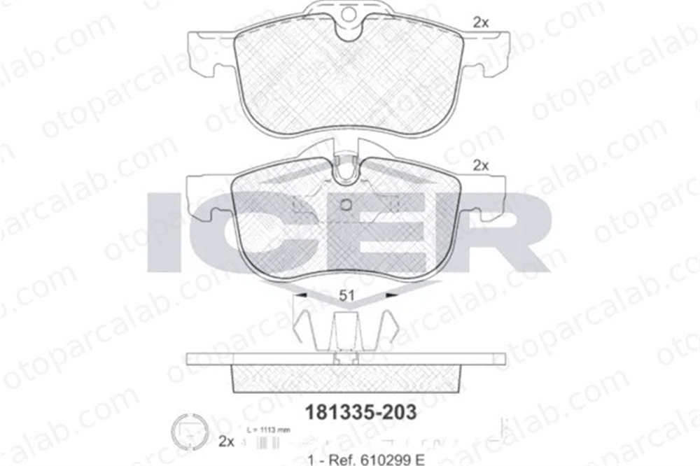MANDO MPF12 Fren Disk Balata Ön ROVER 75 MG MG ZT MPF12 SFP100511