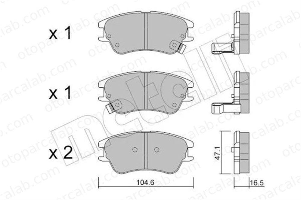 MANDO MPH16 Fren Disk Balata Ön HYUNDAI ATOS 5810102A10 5810102A00