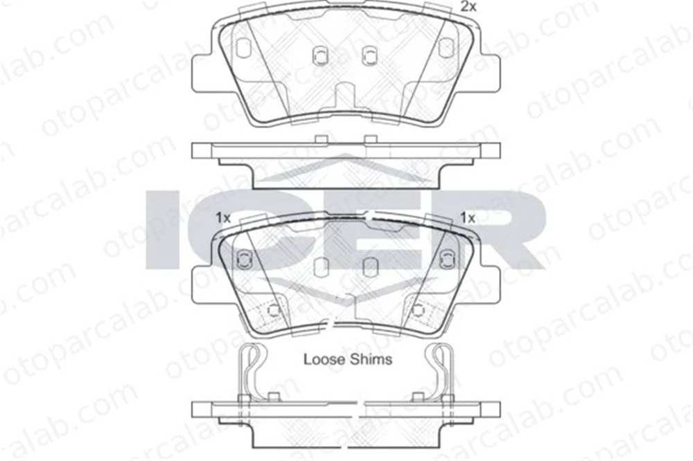 MANDO MPH18 Fren Disk Balata Arka HYUNDAI TUCSON KIA SPORTAGE II 48413350D0 583021CA00