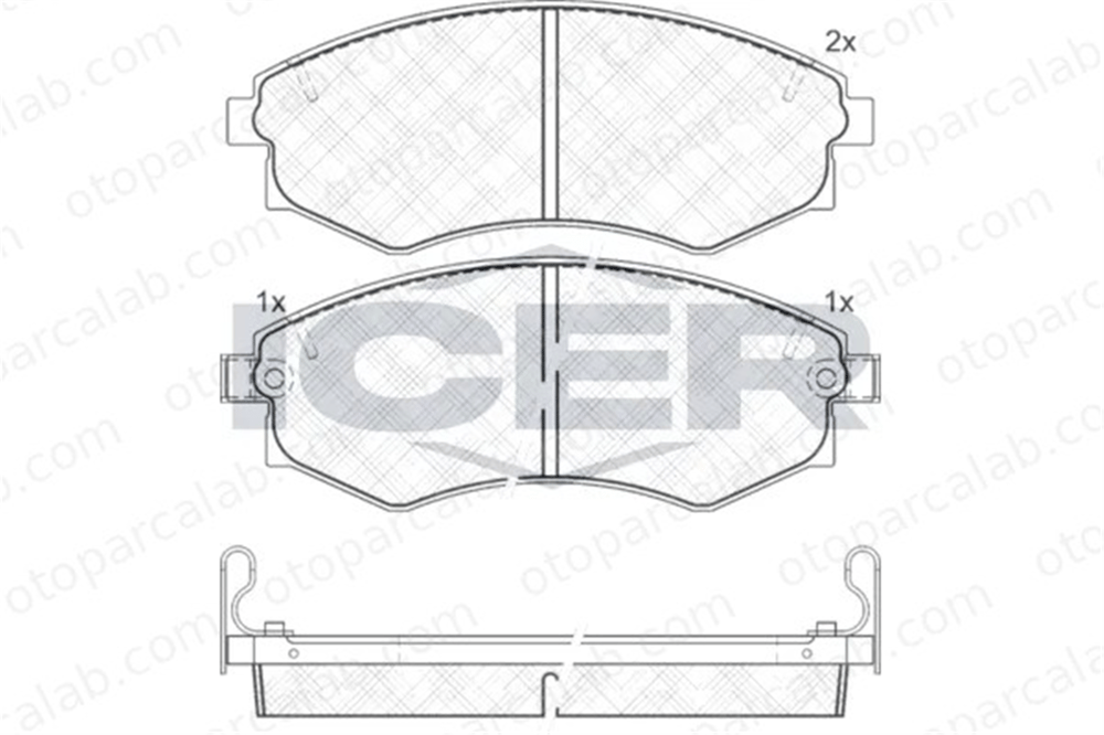MANDO MPH22 Fren Disk Balata Ön SSANGYONG KORANDO HYUNDAI TUCSON 581152D300 5810117A00