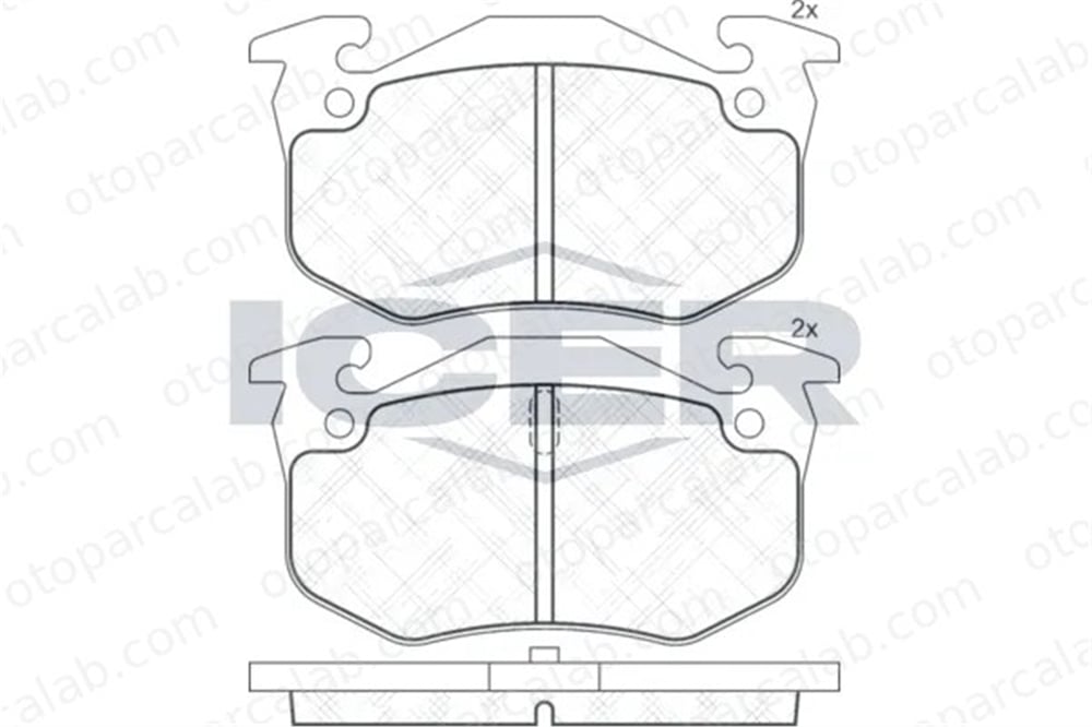MANDO MPP06 Fren Disk Balata Arka RENAULT MEGANE I CLIO I MPP06 425071