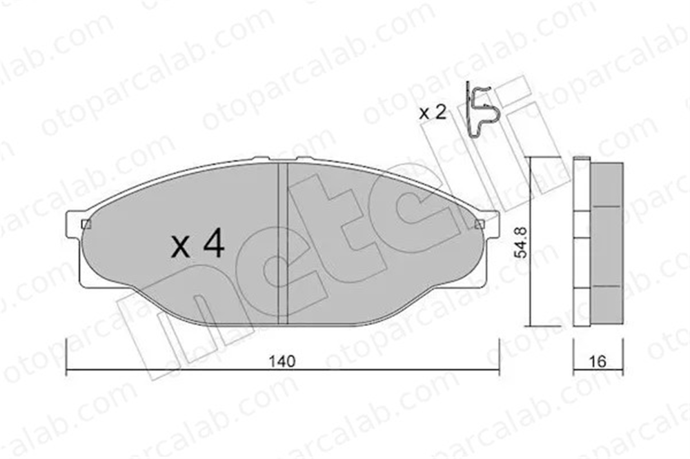 MANDO MPT02 Fren Disk Balata Ön VW TARO TOYOTA HIACE III Minibüs/Otobüs 449126250 0449126250