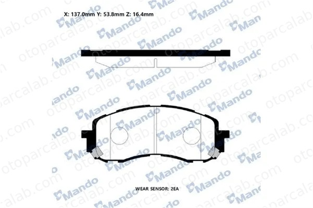 MANDO RMPB01 Fren Disk Balata Ön SUBARU LEGACY V Station wagon OUTBACK RMPB01 26296AE190