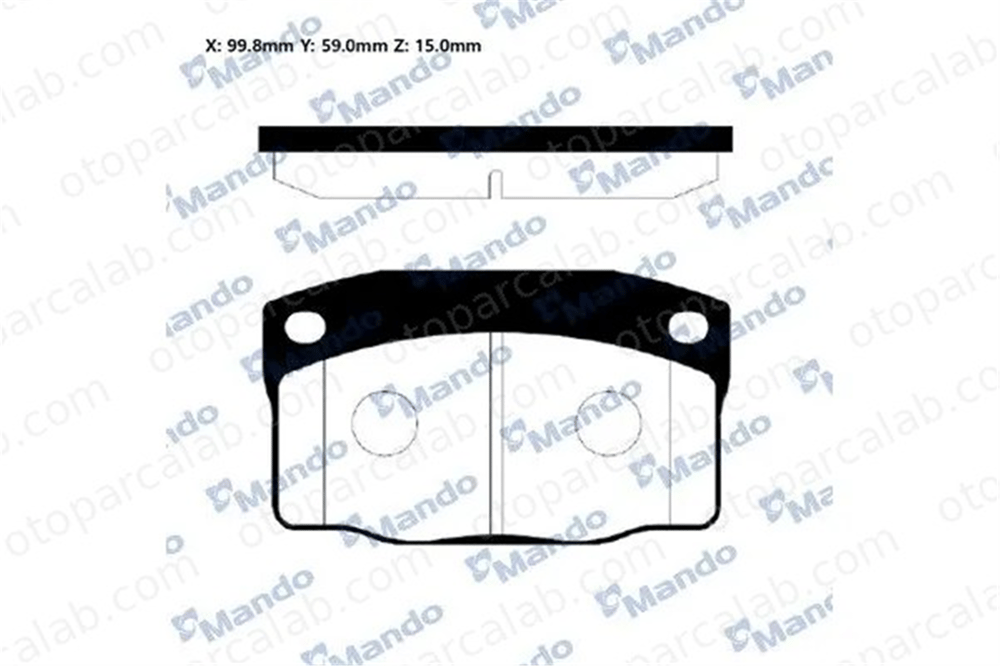 MANDO RMPD02NS Fren Disk Balata Ön OPEL KADETT E Hatchback KADETT E RMPD02NS 90398759