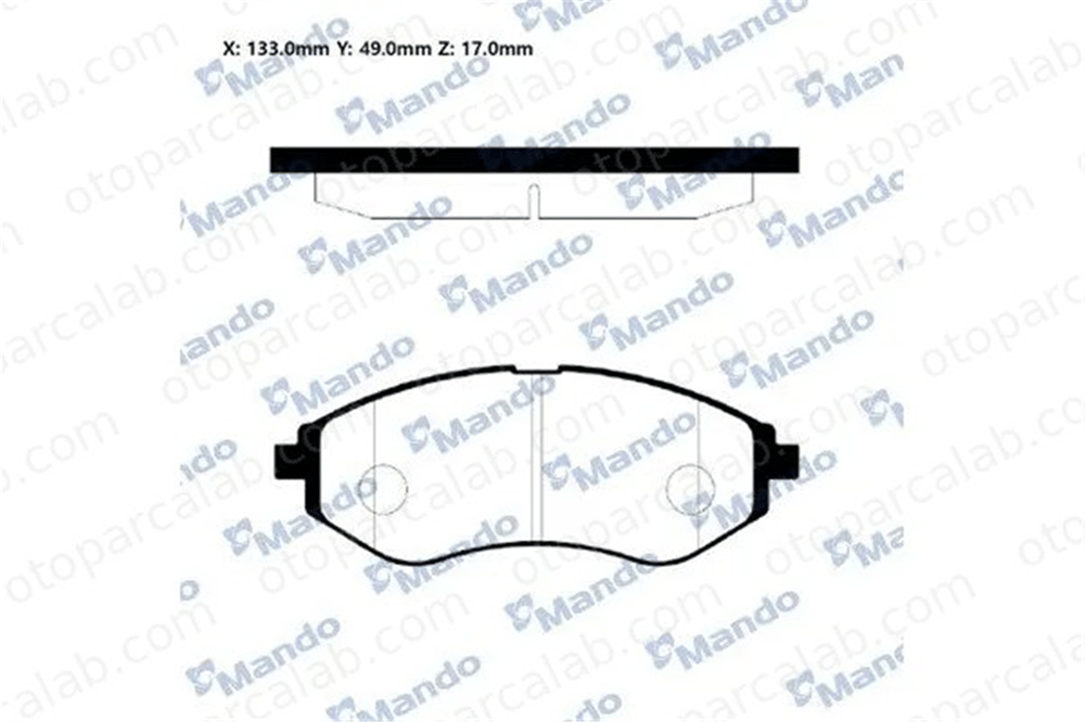 MANDO RMPD04 Fren Disk Balata Ön DAEWOO NUBIRA Sedan NUBIRA RMPD04 96281937
