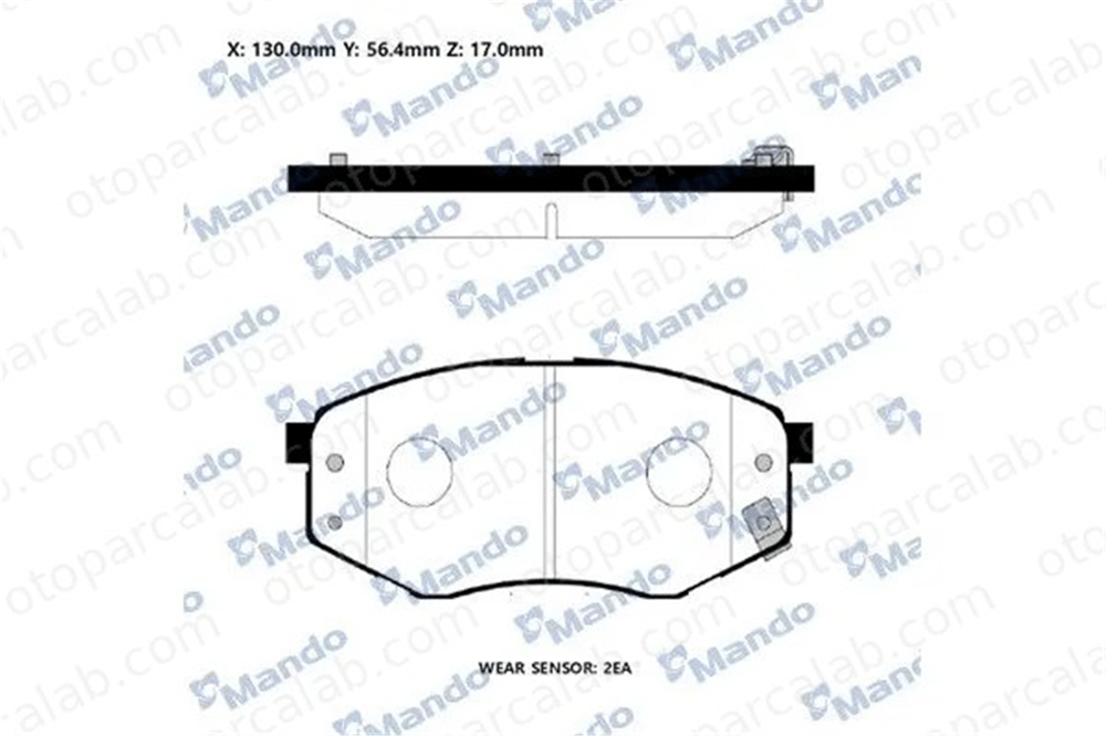 MANDO RMPH56NS Fren Disk Balata Ön HYUNDAI ix20 TUCSON RMPH56NS 58101C1A00