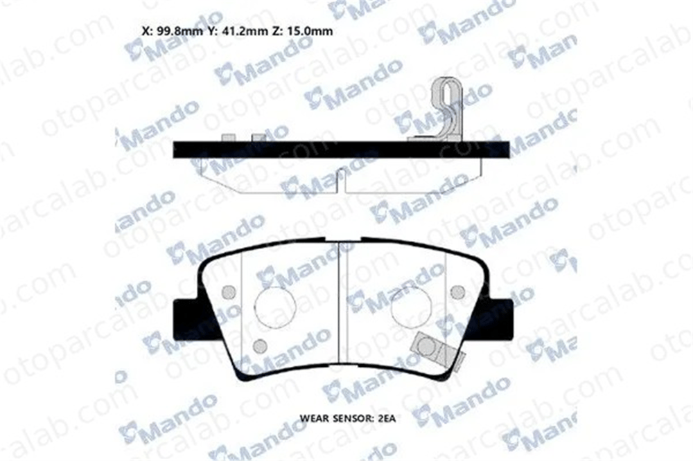 MANDO RMPH59 Fren Disk Balata Arka HYUNDAI i30 KIA PRO CEE'D RMPH59 58302C1A50