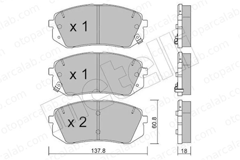 MANDO RMPK44 Fren Disk Balata Ön HYUNDAI TUCSON KIA SPORTAGE IV 58101D4A00