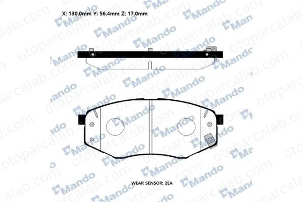 MANDO RMPK44NS Fren Disk Balata Ön HYUNDAI KONA TUCSON RMPK44NS 58101D4A00