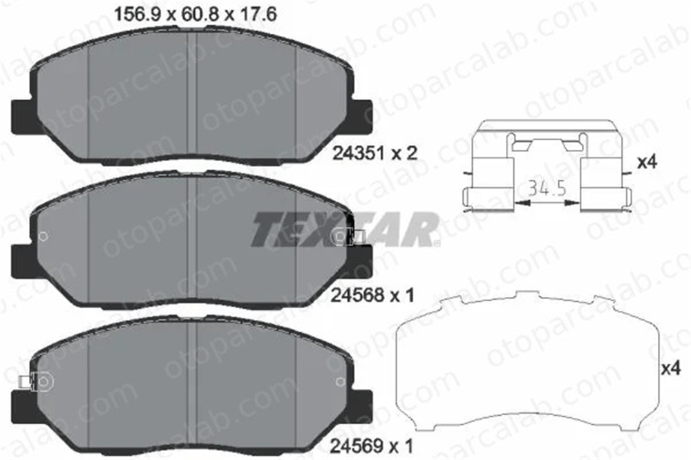 MANDO RMPK49NS Fren Disk Balata Ön HYUNDAI SANTA FÉ II KIA SORENTO II RMPK49NS 581012JA30