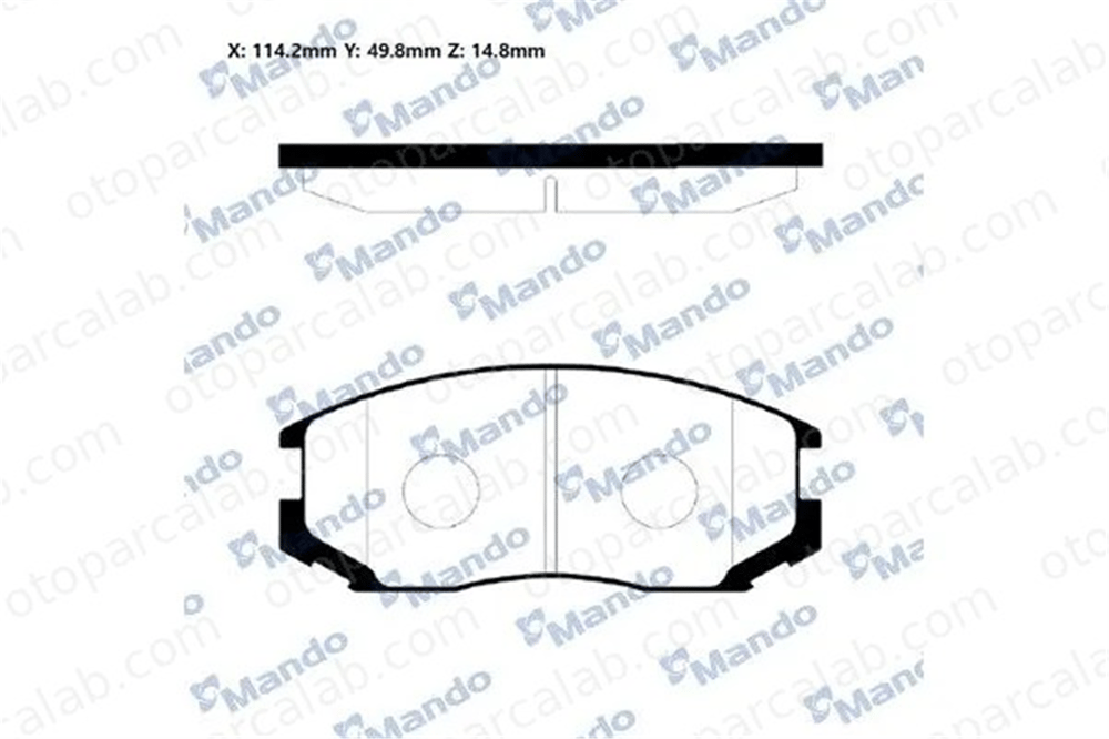 MANDO RMPM01NS Fren Disk Balata Ön DAIHATSU TERIOS MITSUBISHI LANCER IV Hatchback RMPM01NS 4465B4010