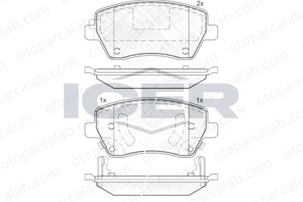 MANDO RMPN16 Fren Disk Balata Ön RENAULT CLIO III MODUS / GRAND MODUS D10601HA0E 4308239