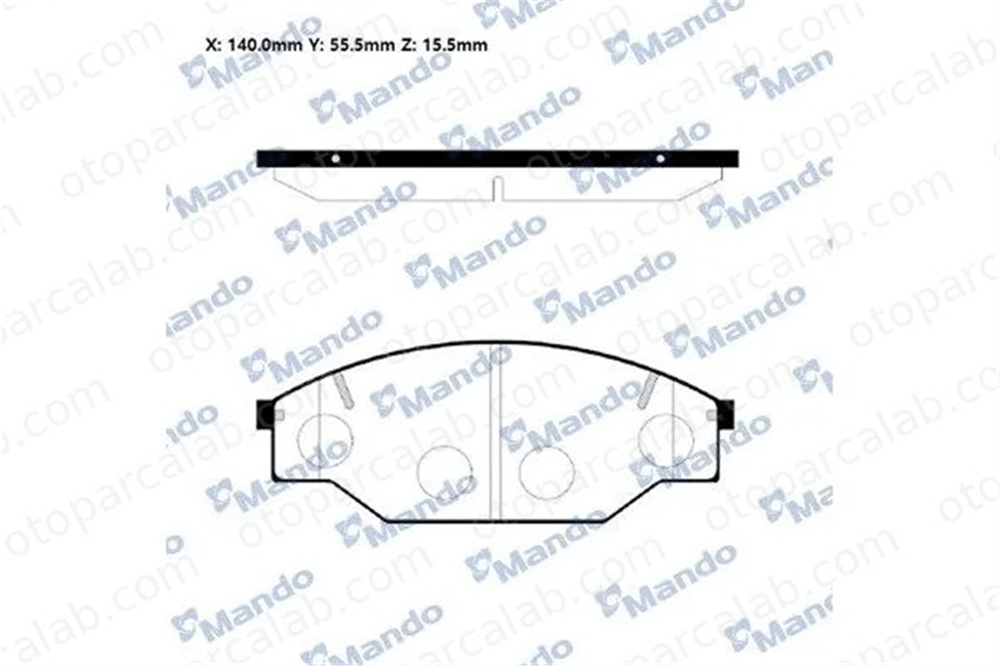 MANDO RMPT02NS Fren Disk Balata Ön TOYOTA HIACE III Minibüs/Otobüs HIACE III Panelvan/Van RMPT02NS 446526010