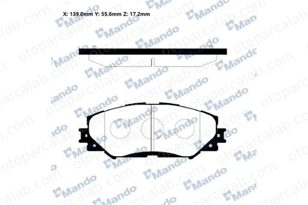 MANDO RMPT08NS Fren Disk Balata Ön TOYOTA COROLLA Sedan AURIS RMPT08NS 446502220