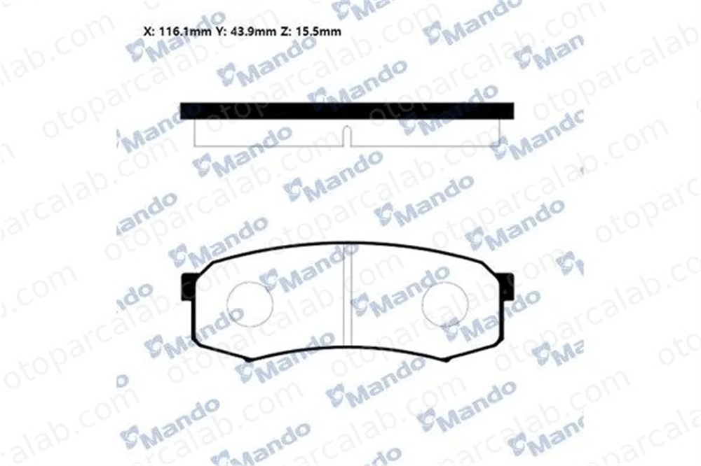 MANDO RMPT27 Fren Disk Balata Arka TOYOTA LAND CRUISER PRADO LAND CRUISER 80 RMPT27 4605A389