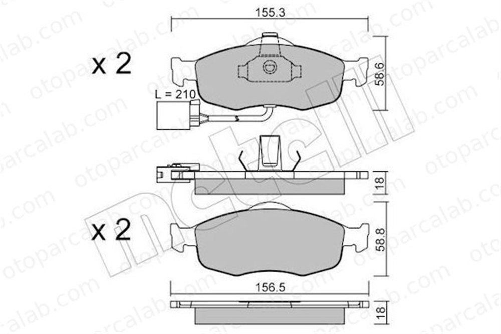 MARGO 2200030 Fren Disk Balata Ön FORD MONDEO I MONDEO I Turnier 97BX2K021AB 1022079