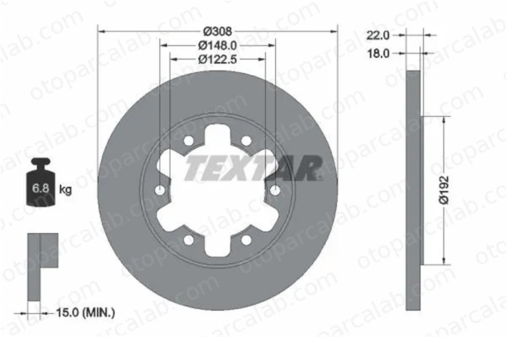 MARGO 2210027 Fren Disk Ayna Arka Sağ ve Sol FORD TRANSIT V363 Panelvan/Van TRANSIT V363 Platform şasi 1815600 2226521