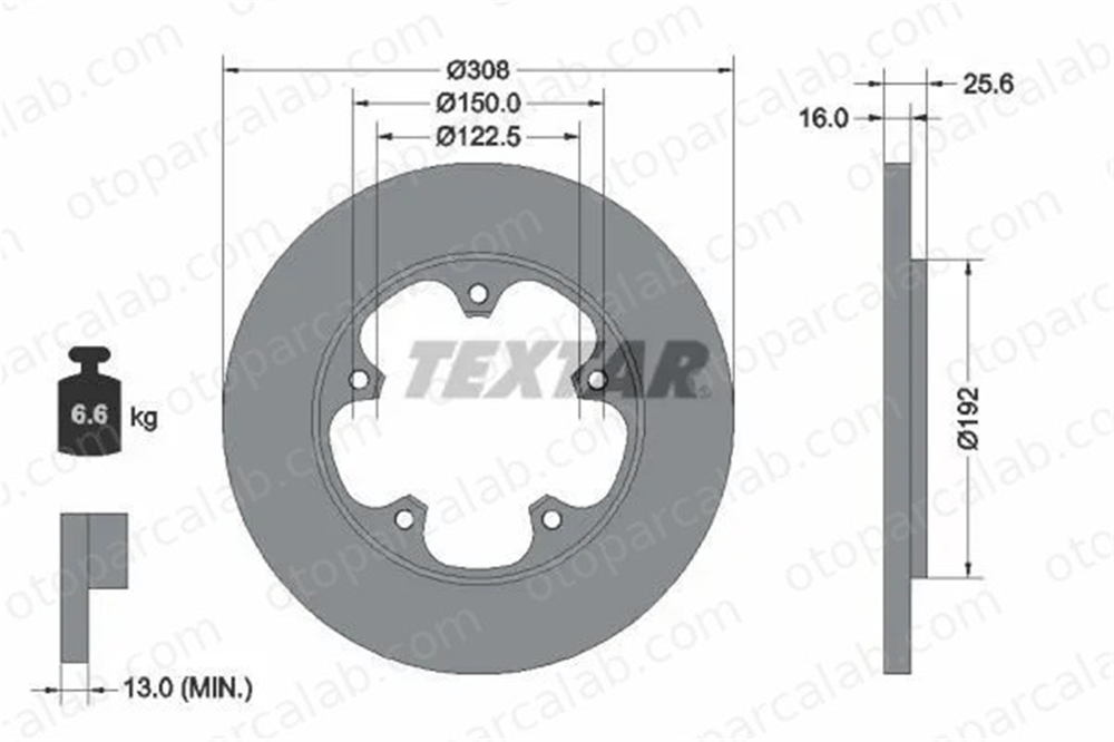 MARGO 2210030 Fren Disk Ayna Arka Sağ ve Sol FORD TRANSIT V363 Panelvan/Van TRANSIT V363 Platform şasi 2226519 1815599