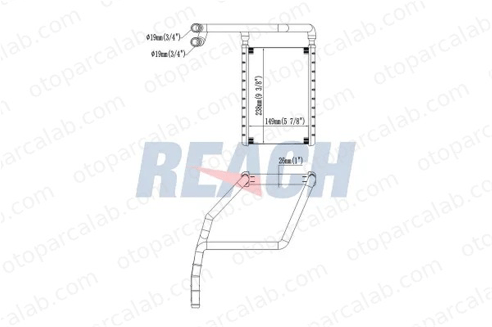 MARGO 2530002 Kalorifer Radyatörü FORD TRANSIT V363 Panelvan/Van TRANSIT V363 Platform şasi BK2118B539AC 1768439